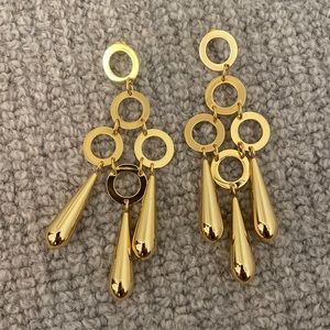 Never worn Pair of Cult Gaia Gold Earrings